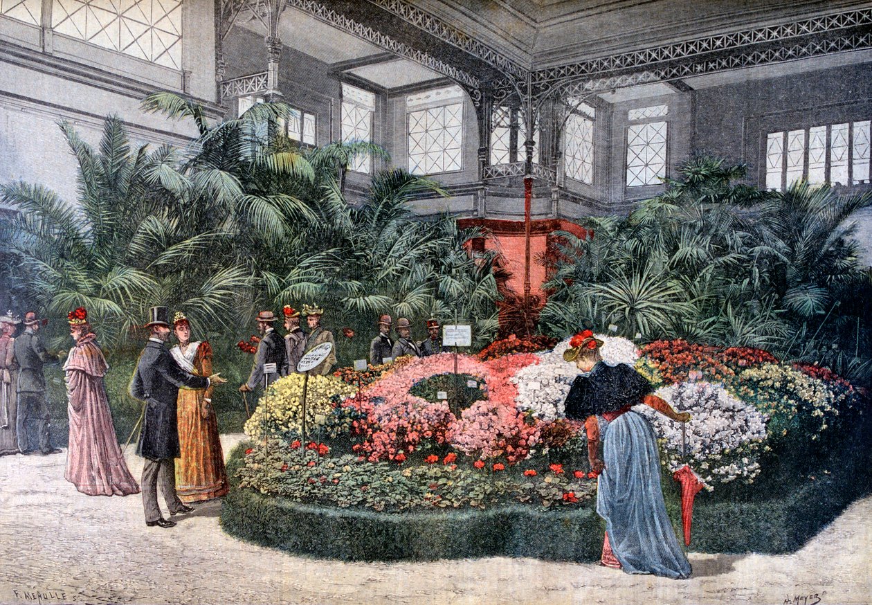 Horticulture exposition, Cours La Reine, Paris, 1892 by Fortuné Méaulle