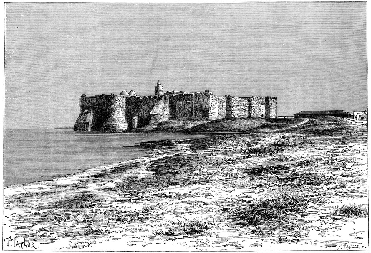Jerba Island, Castle Near Humt Suk, Tunisia by Fortuné Méaulle