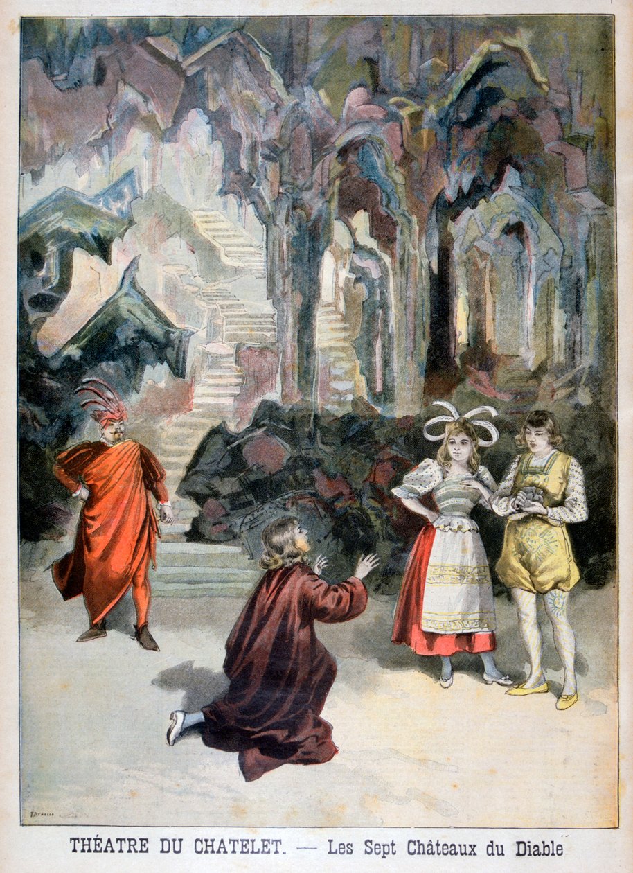 Performance of Les Sept Chateaux du Diable, Theatre du Chatelet, Paris by Fortuné Méaulle