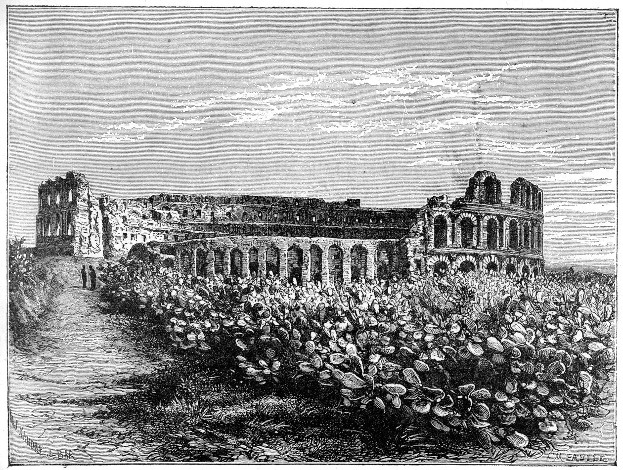 The Amphitheatre of El Jemm, c1890 by Fortuné Méaulle