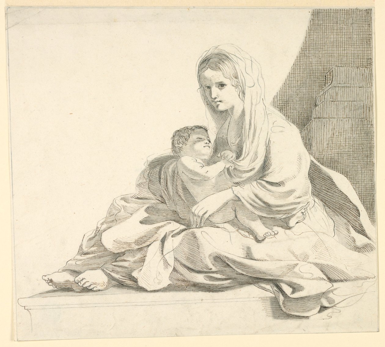 Woman with Child by Fortunato Duranti