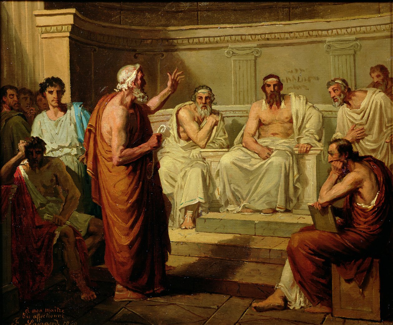Sophocles Accused by his Sons, 1860 by Fortune Joseph Seraphin Layraud
