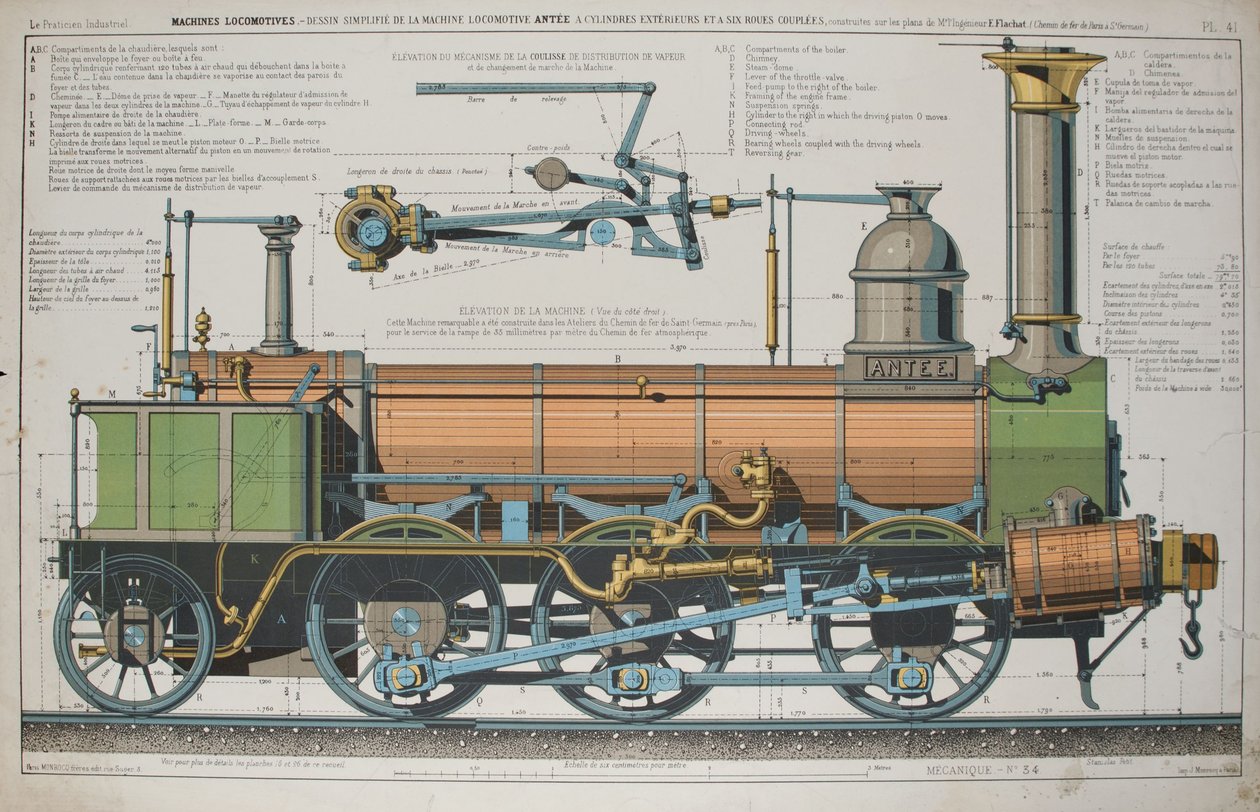 Steam locomotive by Fortune Delarue
