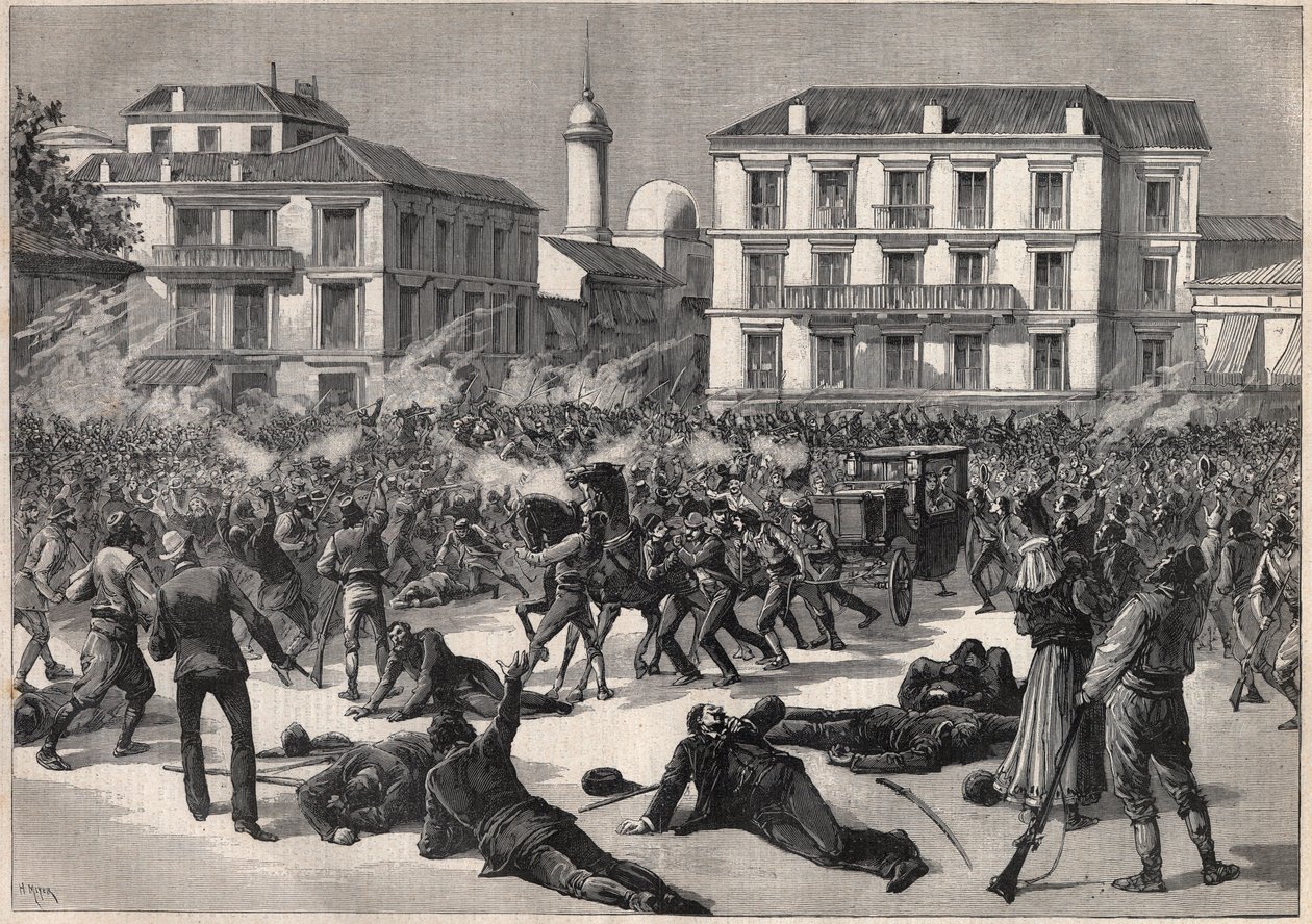 Deportation of Queen Nathalie from Serbia by Fortune Louis Meaulle