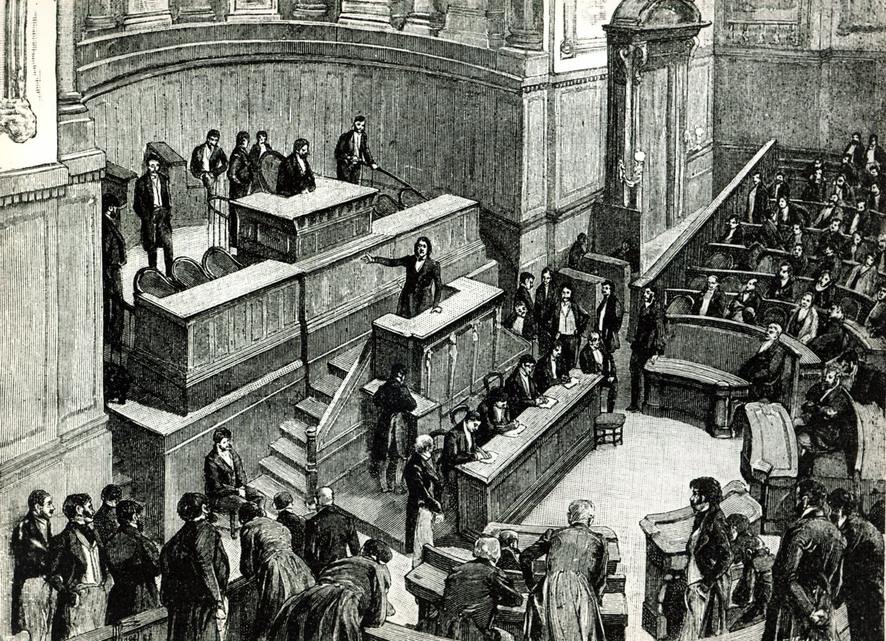 Victor Hugo in the Chamber of Peers, c. 1885 by Fortune Louis Meaulle