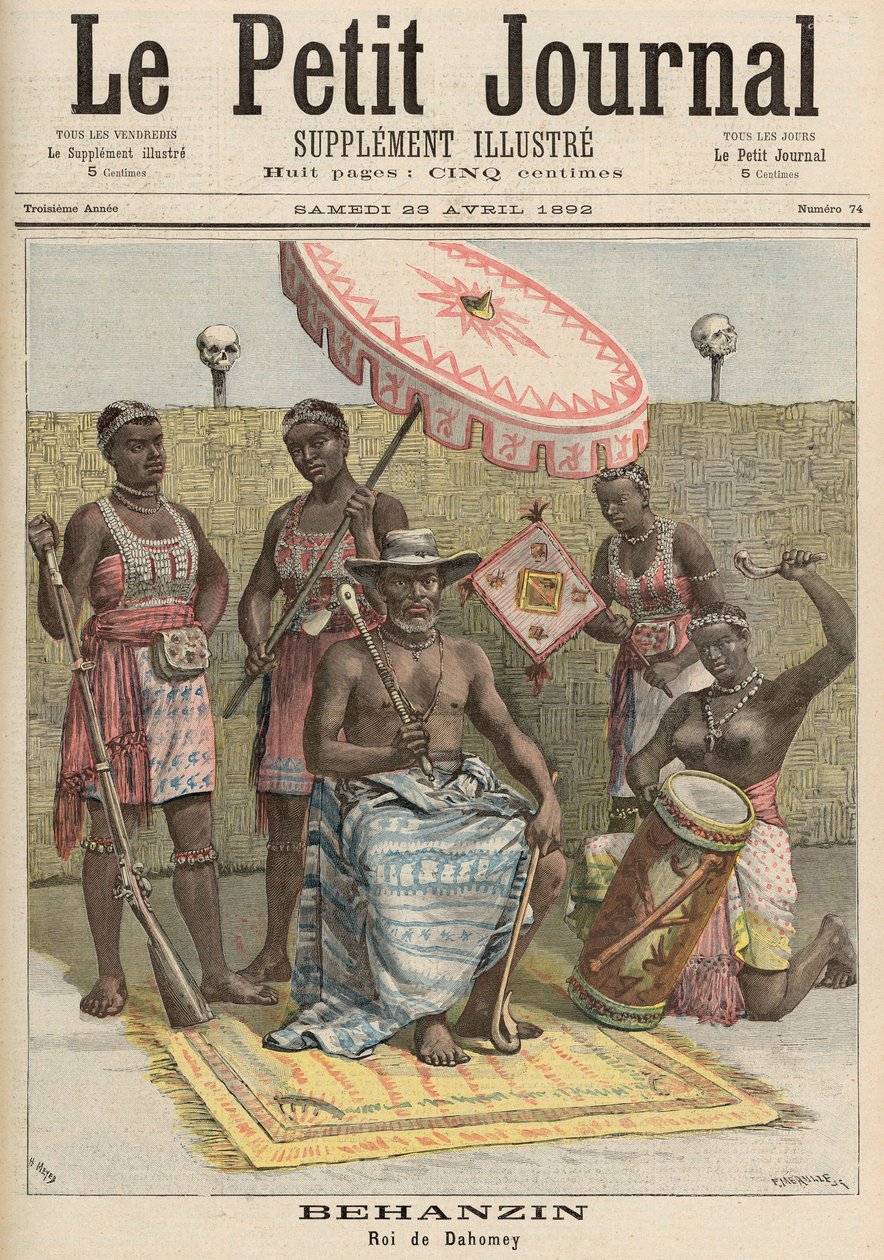 Behanzin, King of Dahomey by Fortune Louis Meaulle and Henri Meyer