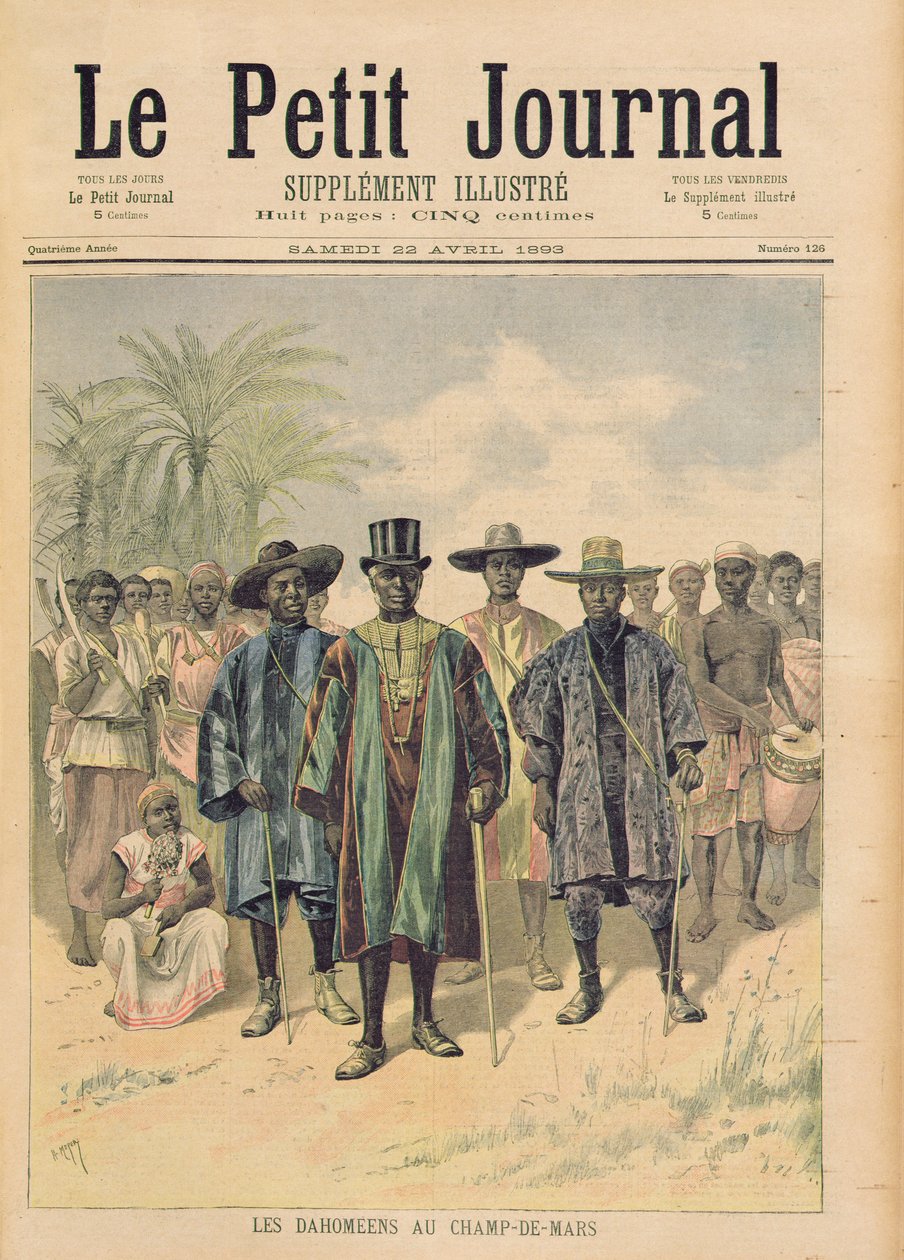 Dahomeans on the Champs de Mars, Illustration from 