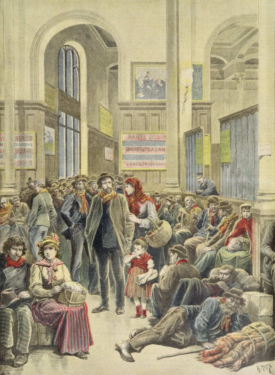 Italian Emigrants at Gare Saint-Lazare, from 