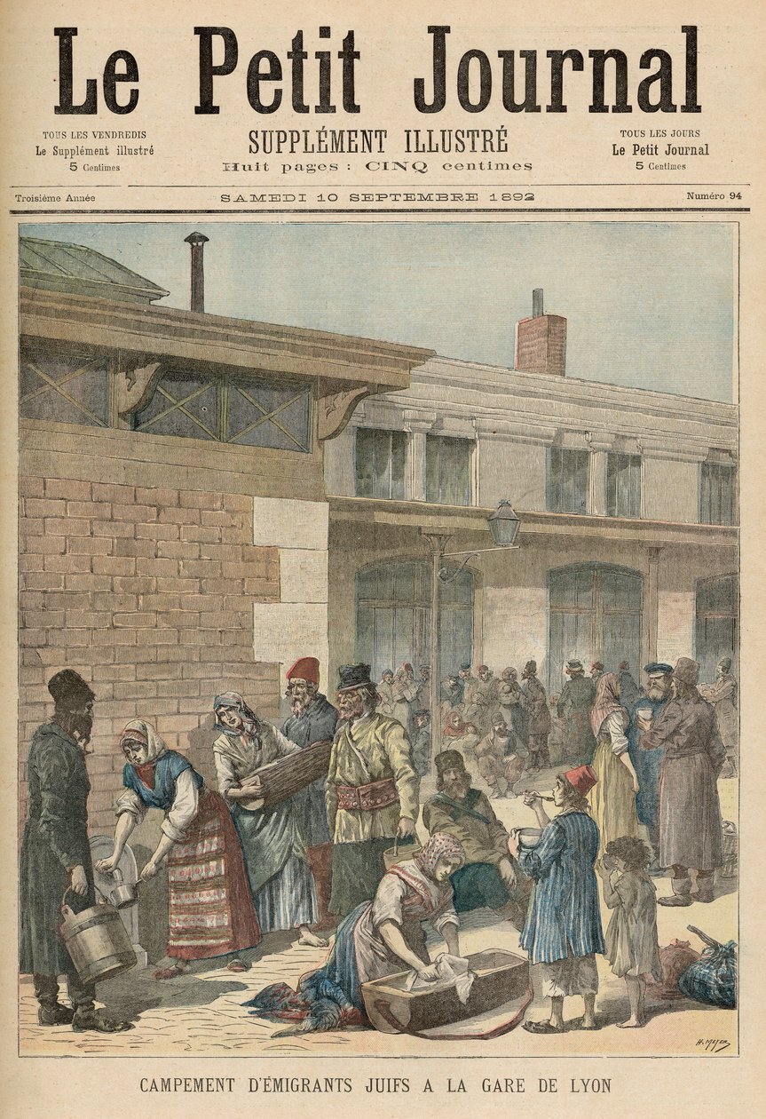 Jewish Refugee Camp in the Gare de Lyon, from 