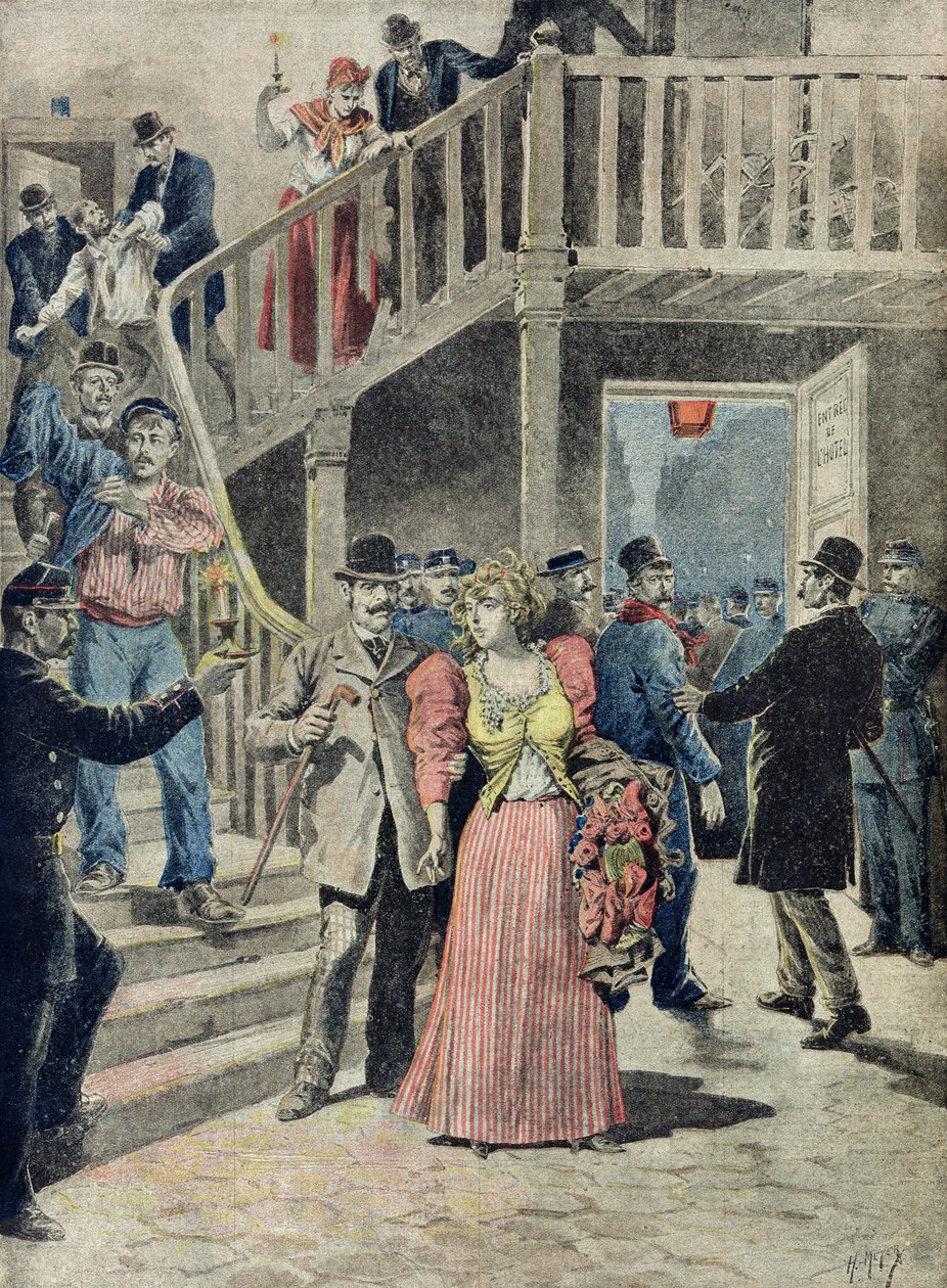 The Arrest of Prostitutes in Parisian Hotels, from 