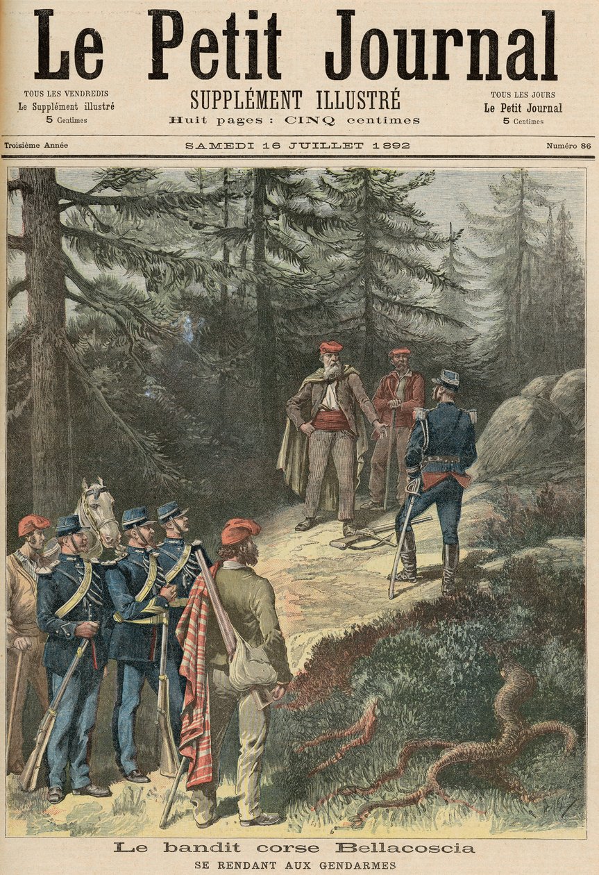 The Corsican Bandit, Jacques Bellacoscia, Surrendering to the Police, from 