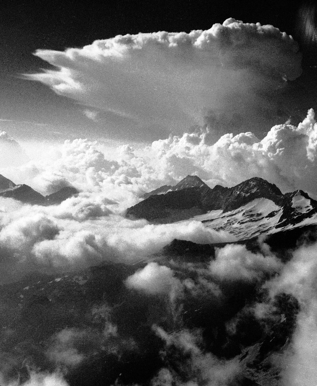 Climbing up Breithorn, peak of the Monte Rosa range by Fosco Maraini