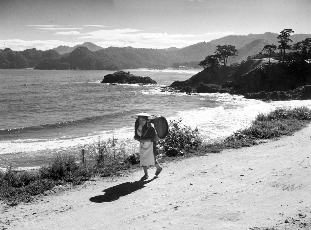 Coast and Peasant Woman by Fosco Maraini