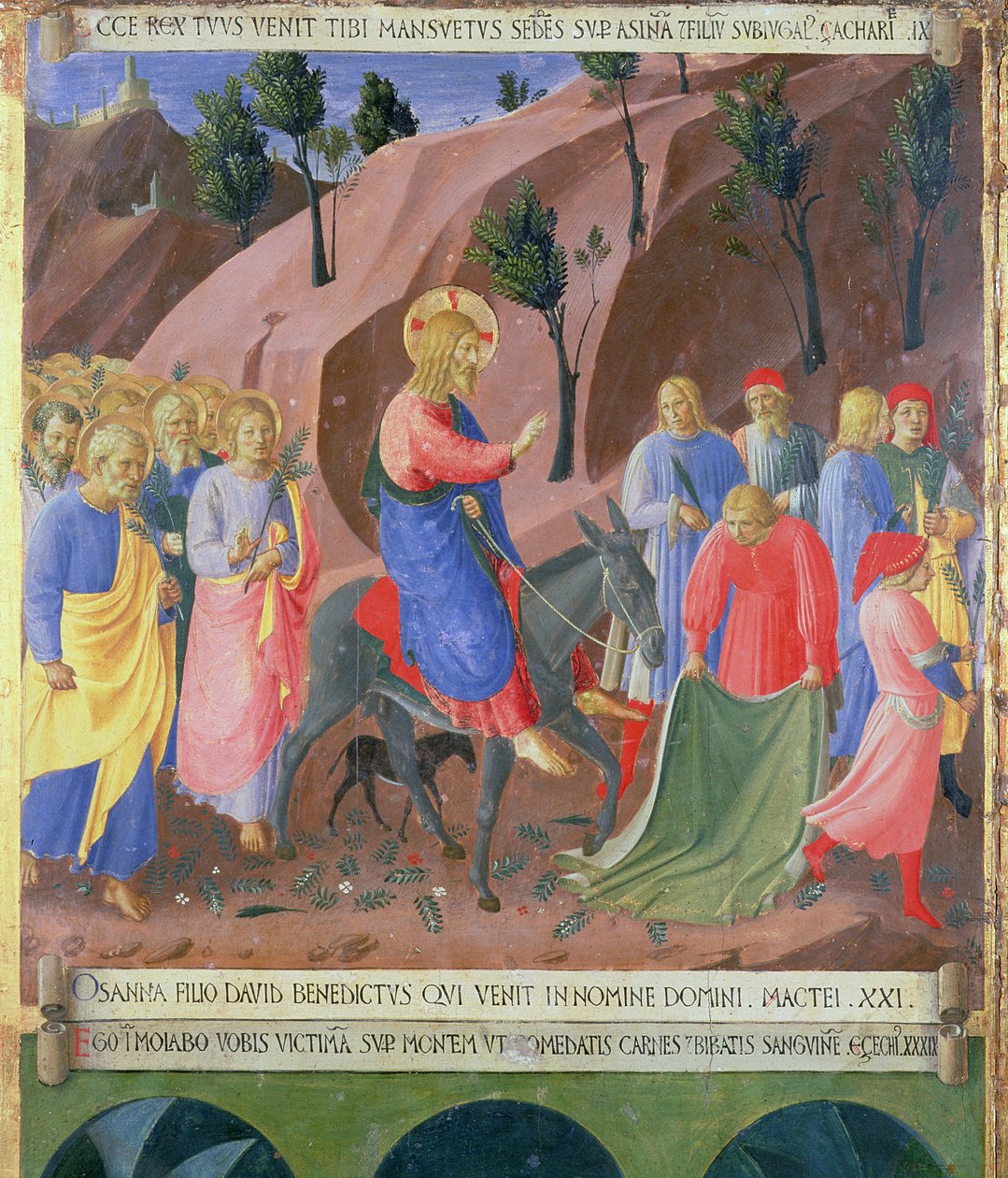 Entry of Christ into Jerusalem (detail) by Fra Angelico
