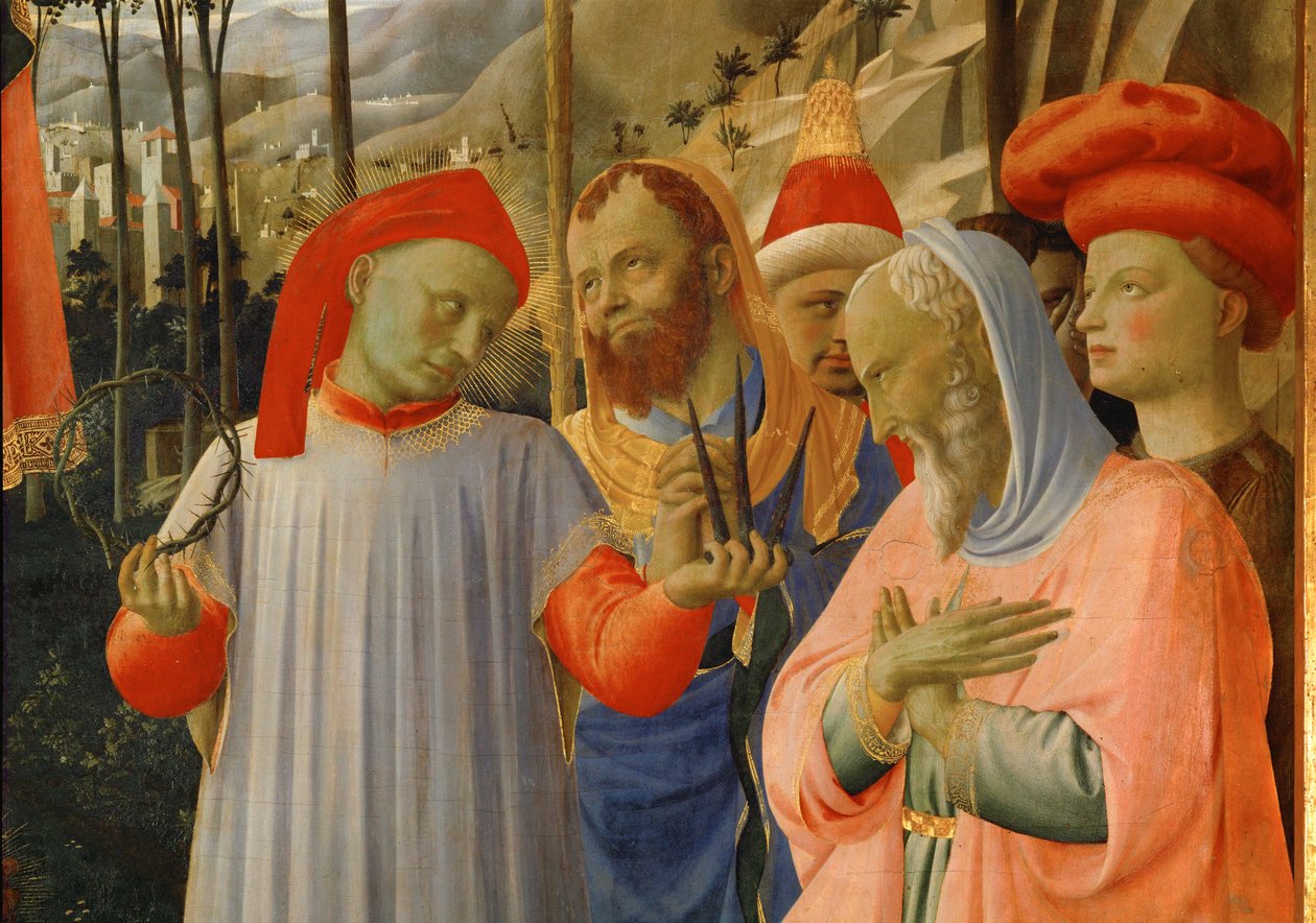 A Group of Men by Fra (c.1387-1455) Angelico