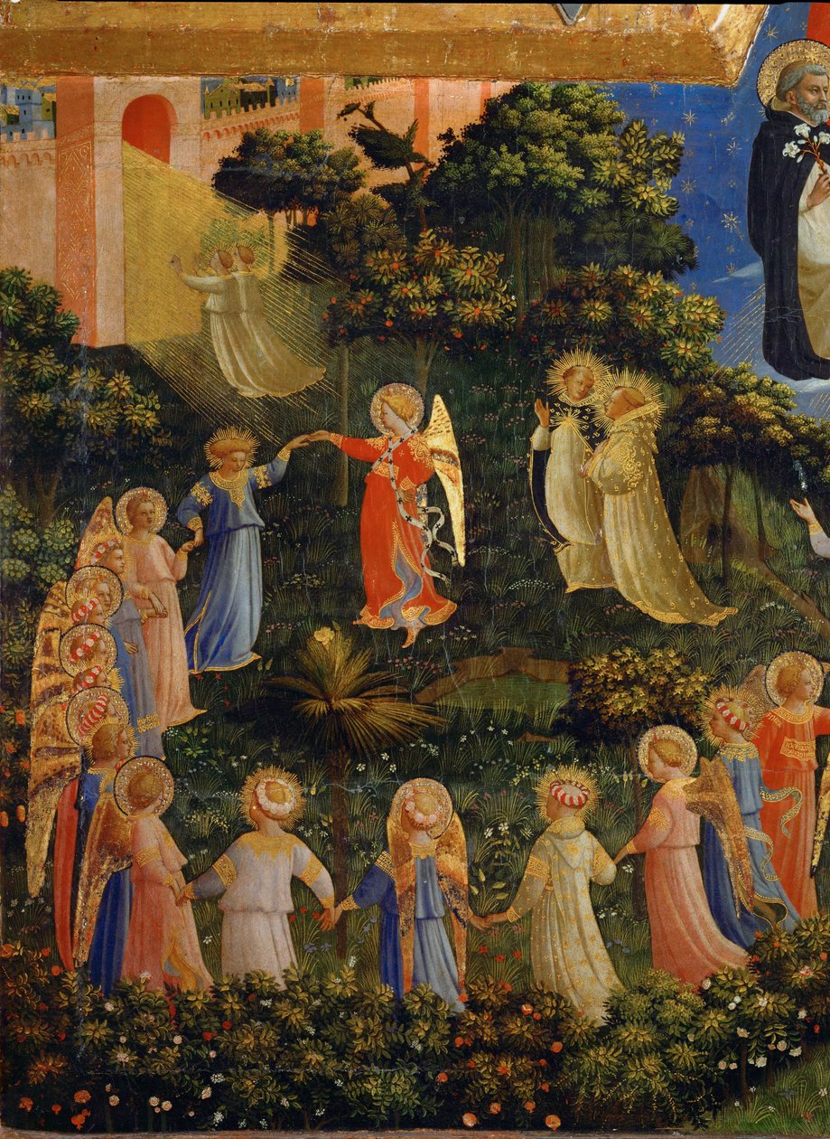 Dance of the Angels and the Just in Paradise by Fra (c.1387-1455) Angelico