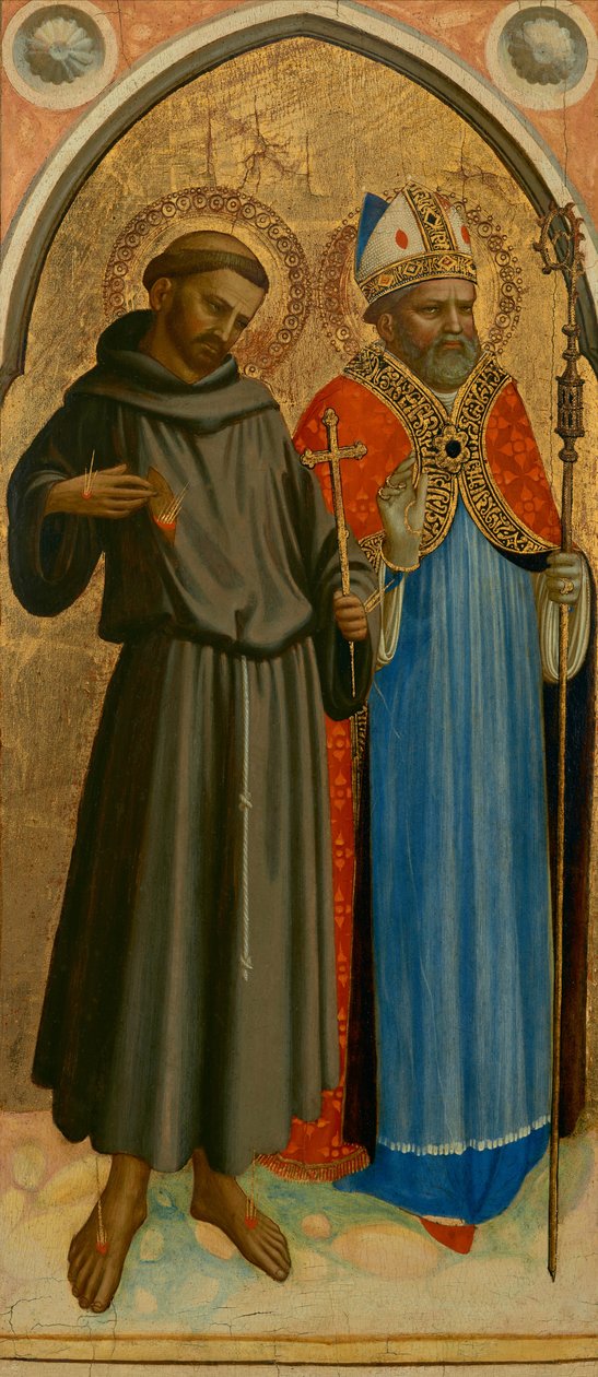 Saint Francis and a Bishop Saint by Fra (c.1387 1455) Angelico
