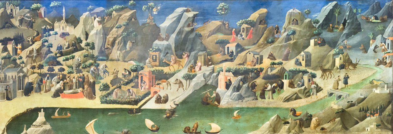 Stories from the lives of the holy fathers in the desert (Thebaid) by Fra (c.1387 1455) Angelico