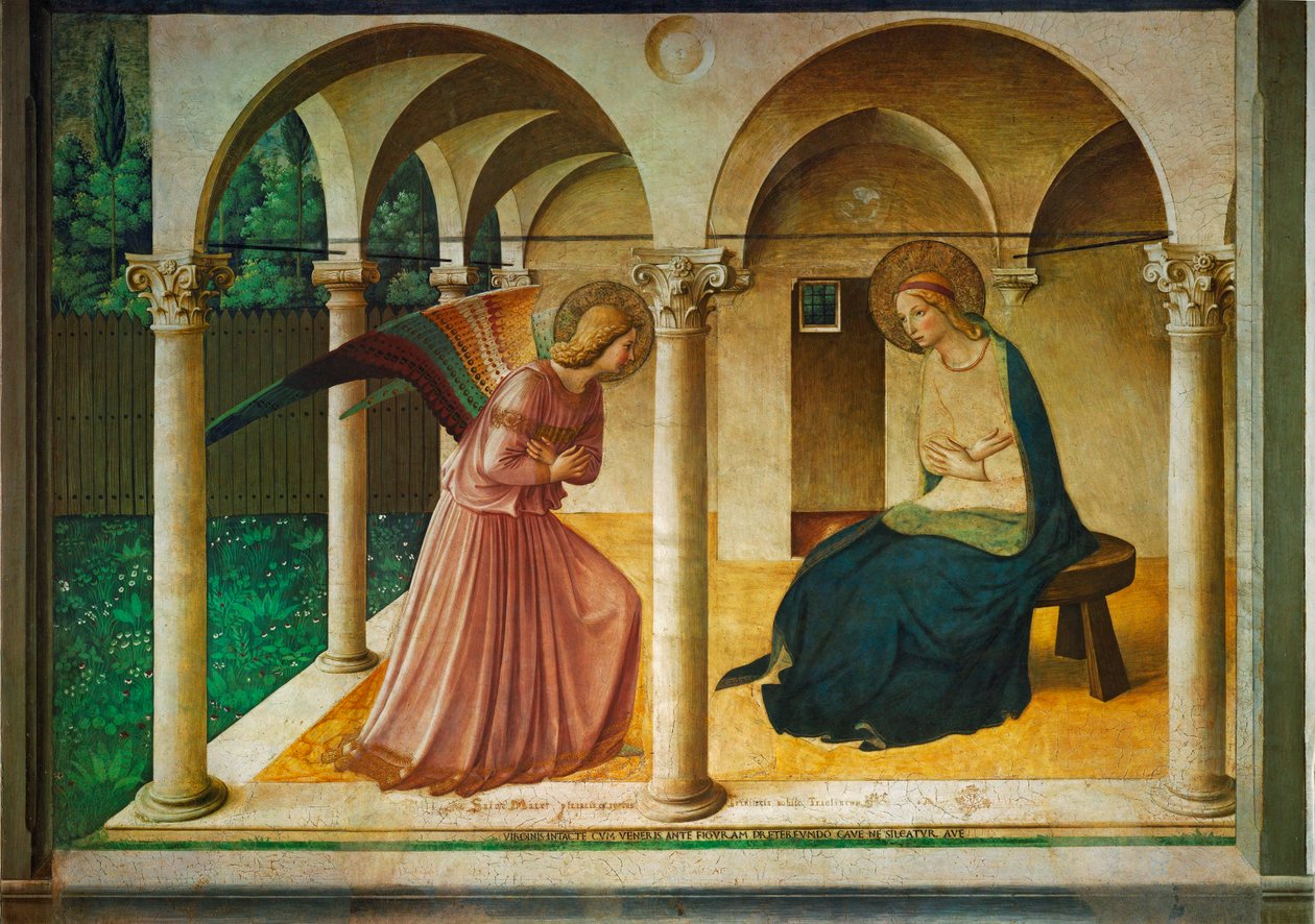 The Annunciation by Fra (c.1387-1455) Angelico
