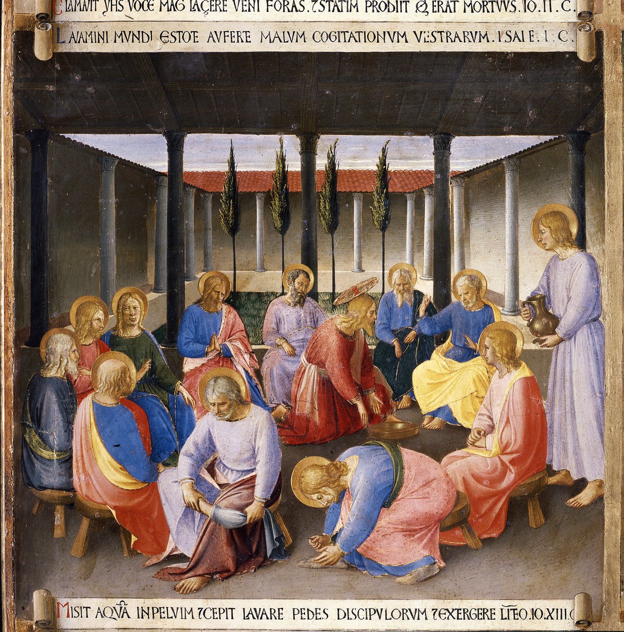 Foot Washing, Life of Christ, Armadio degli Argenti by Fra  Angelico