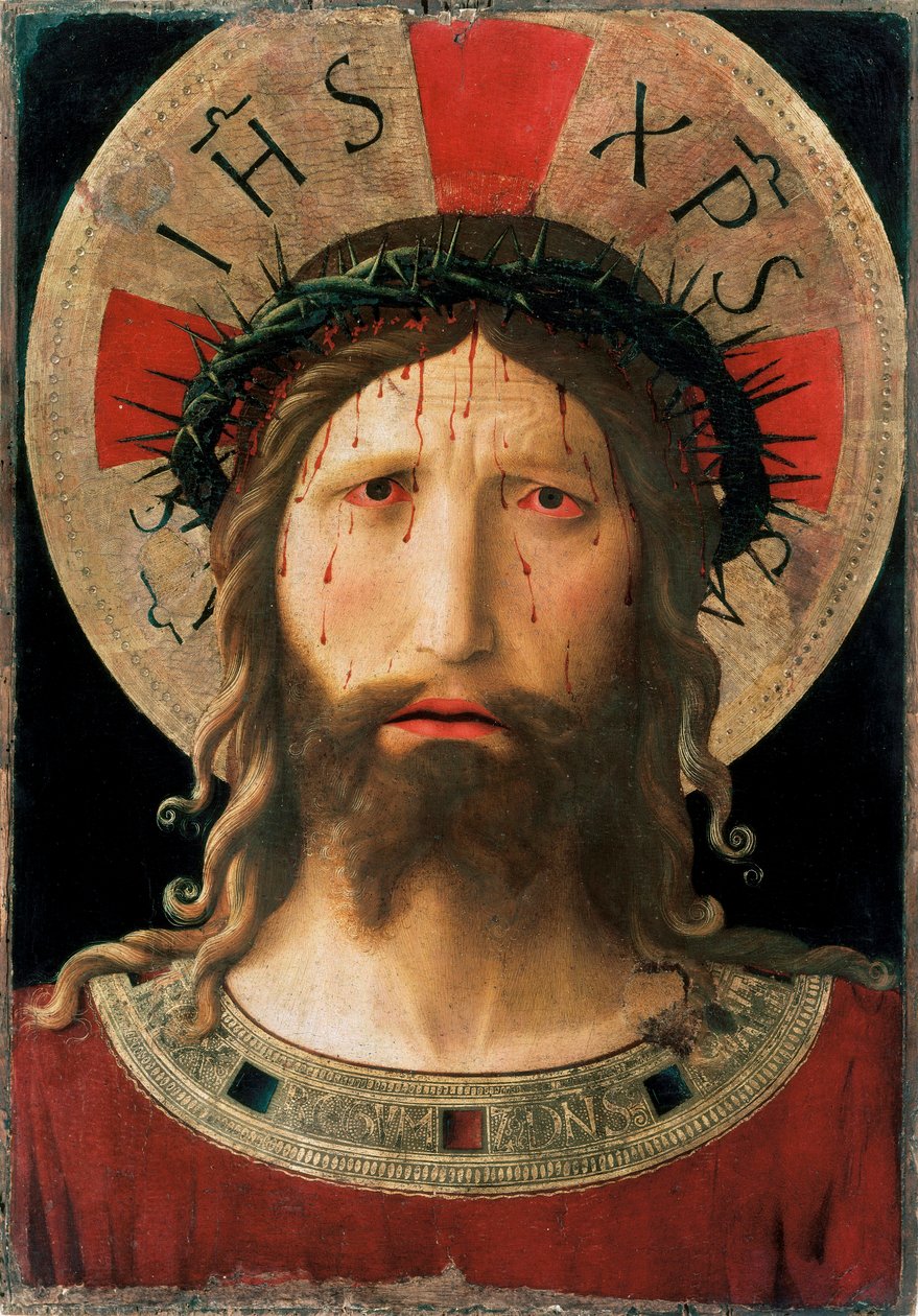 Head of Christ Crown of Thorns by Fra  Angelico