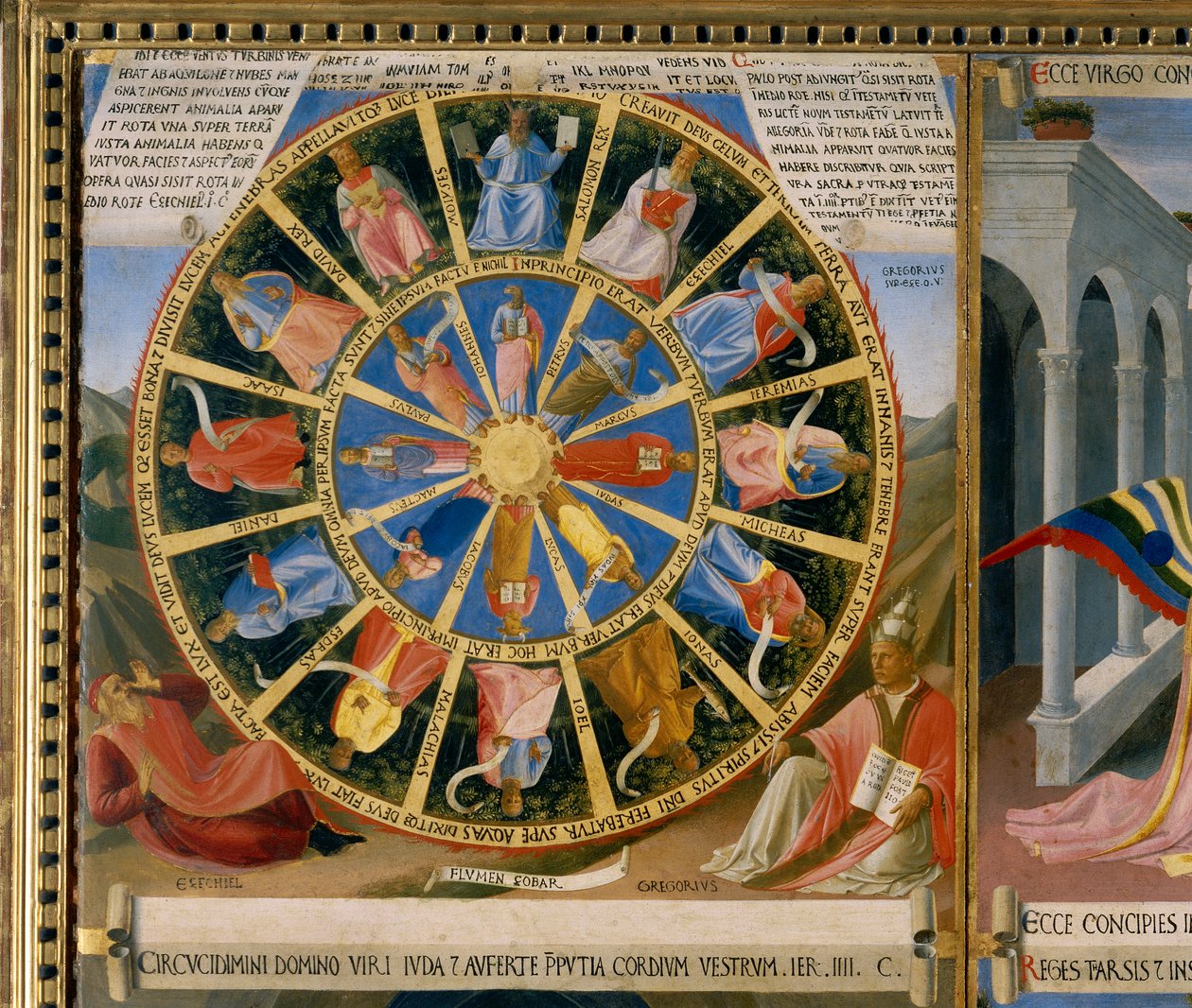 Silver Coffers, the Wheel of the Blessed, (detail) by Fra  Angelico