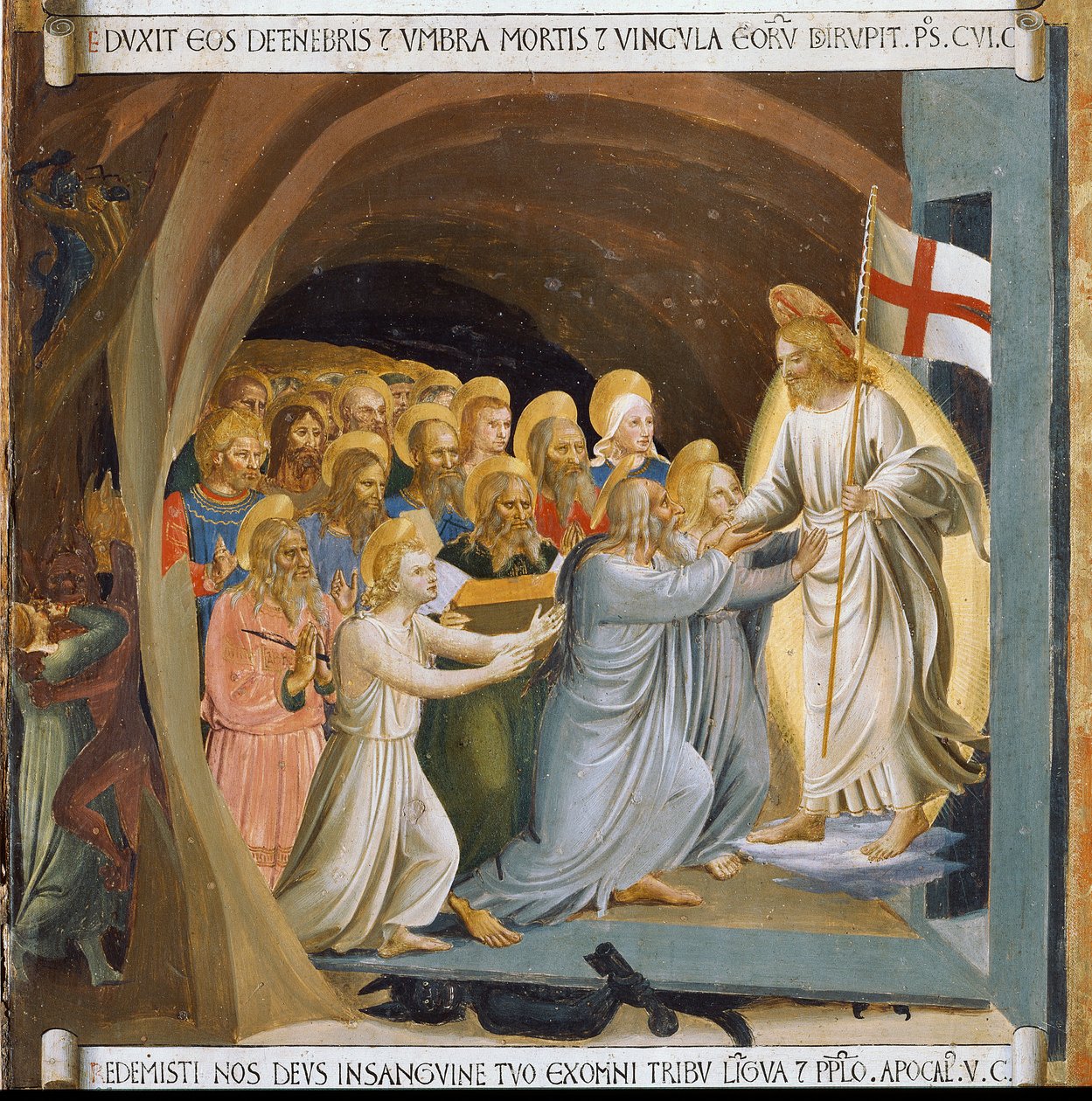 The Descent of Christ into Limbo. Life of Christ, Armadio degli Argenti by Fra  Angelico