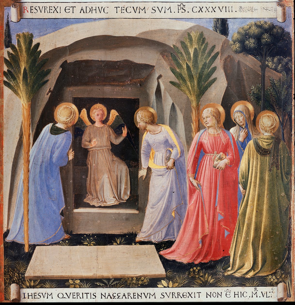 The Three Marys at the Tomb. Life of Christ, Armadio degli Argenti by Fra  Angelico