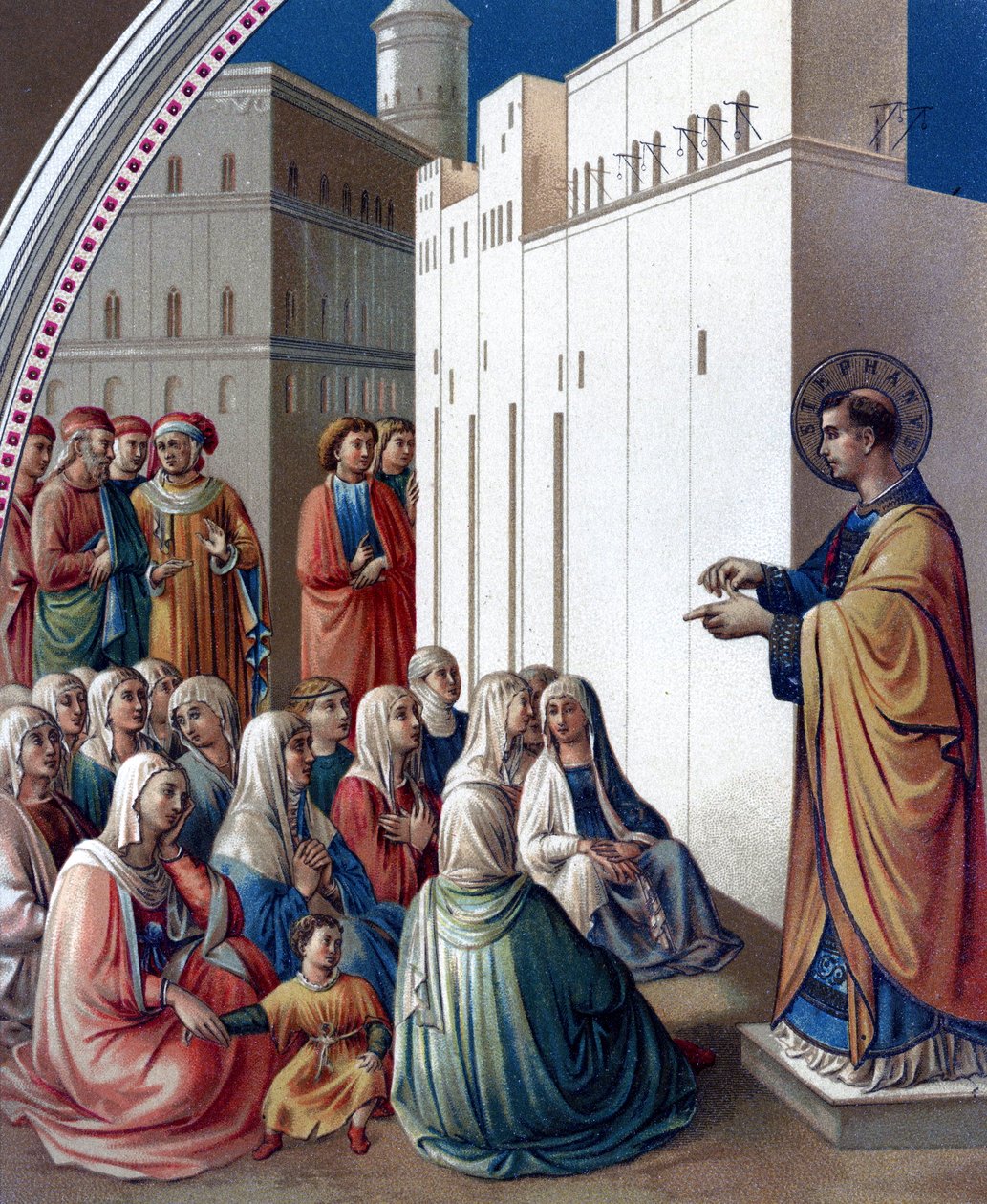 The Preaching of St Stephen, United Kingdom by Fra (c.1400 55) Angelico