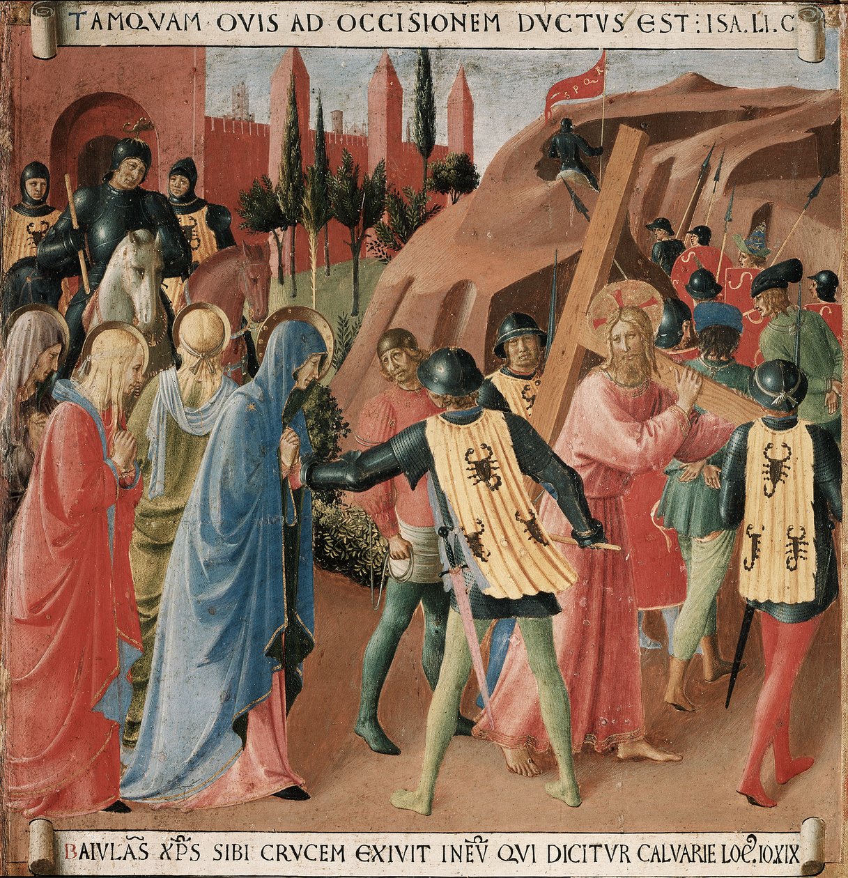 History of the Life of Christ: The Climb to Calvary, the Carrying of the Cross by Fra Angelico