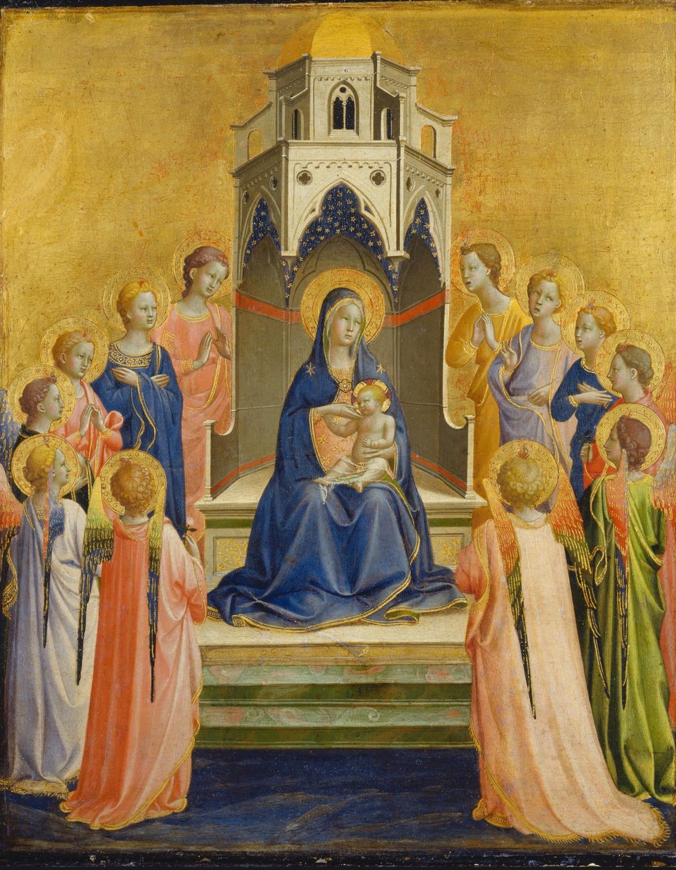 Madonna and Child Enthroned and Twelve Angels by Fra Angelico