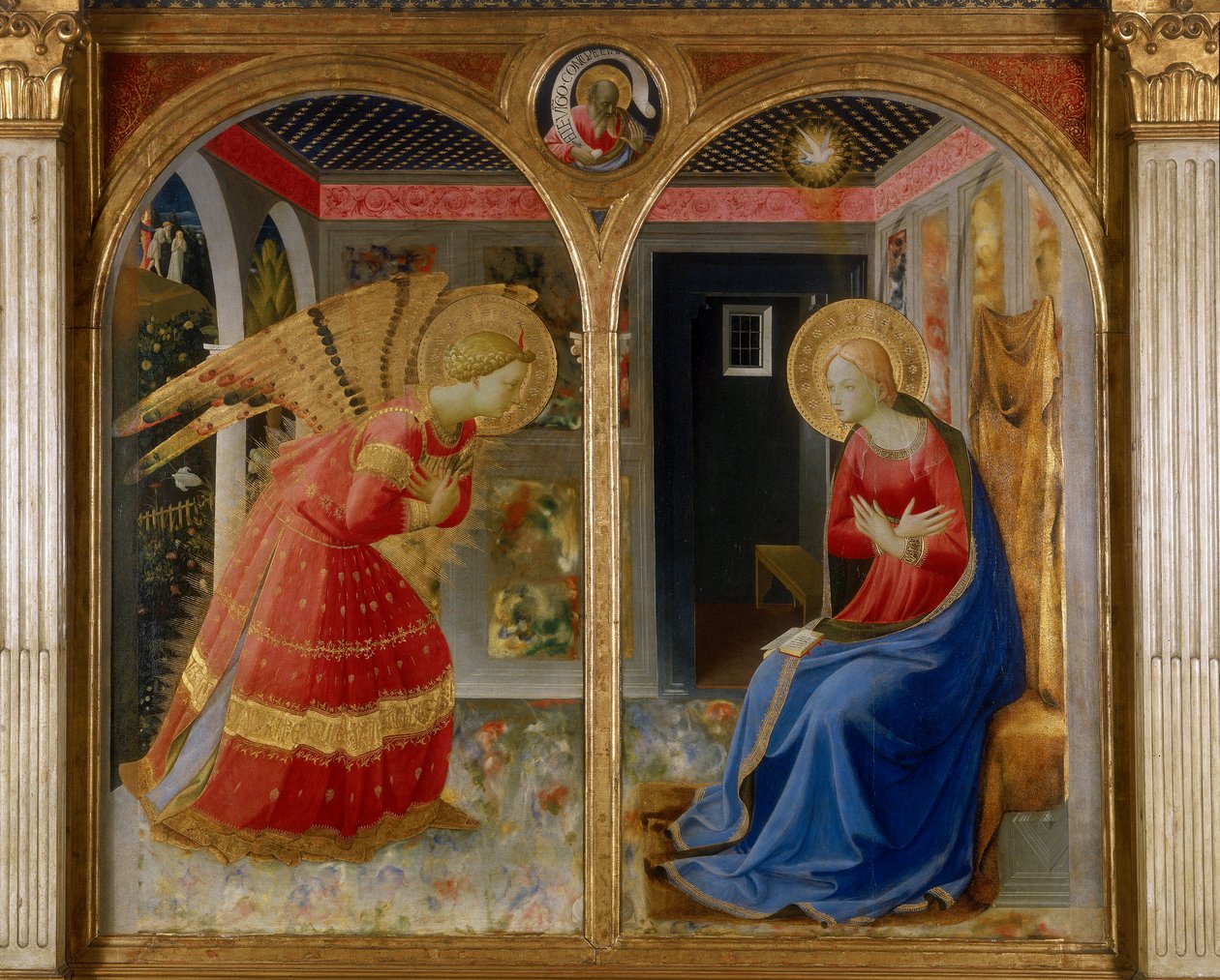 The Annunciation By Fra Angelico Premium Art Reproduction