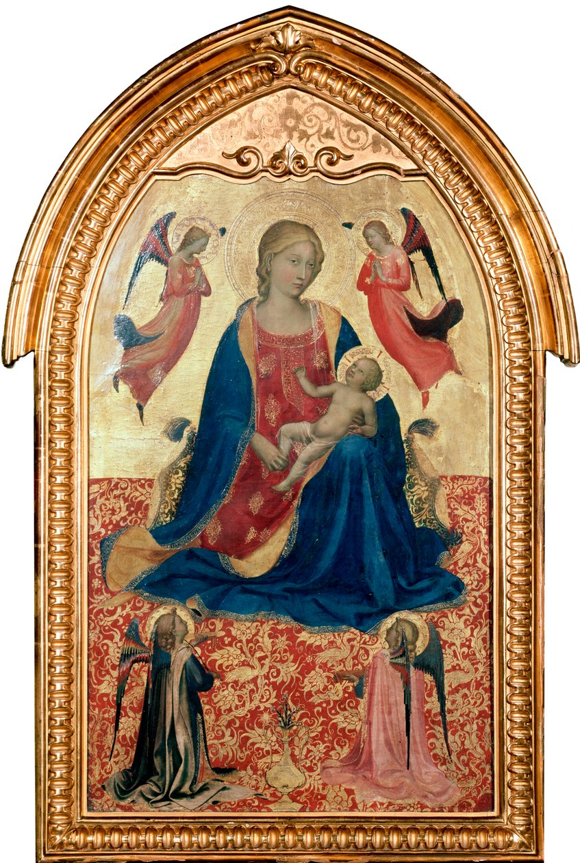 Virgin and Child with Angels, c1425 by Fra Angelico