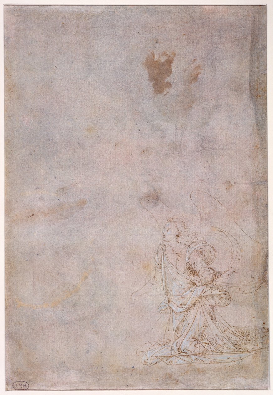 A Kneeling Angel by Fra Bartolommeo