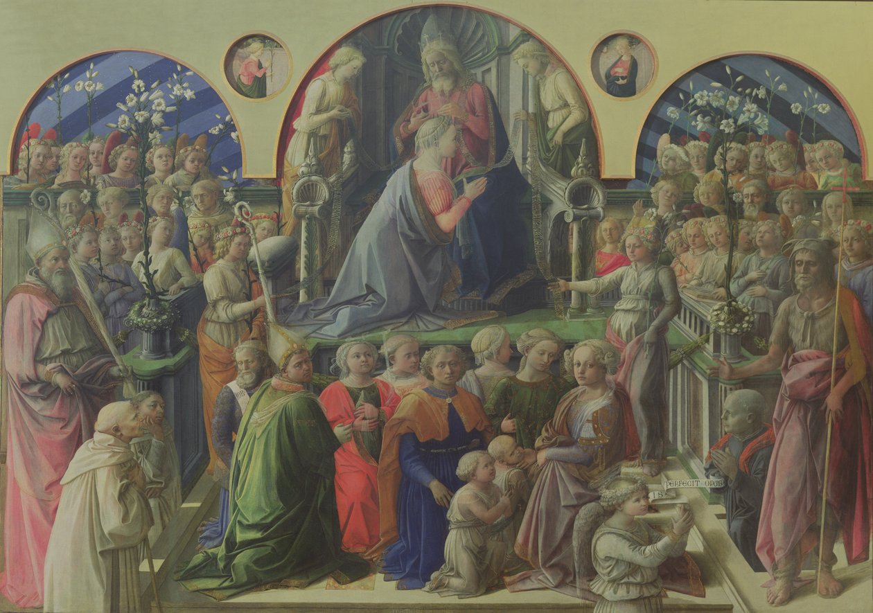 Coronation of the Virgin with Saints and Angels by Fra Filippo Lippi