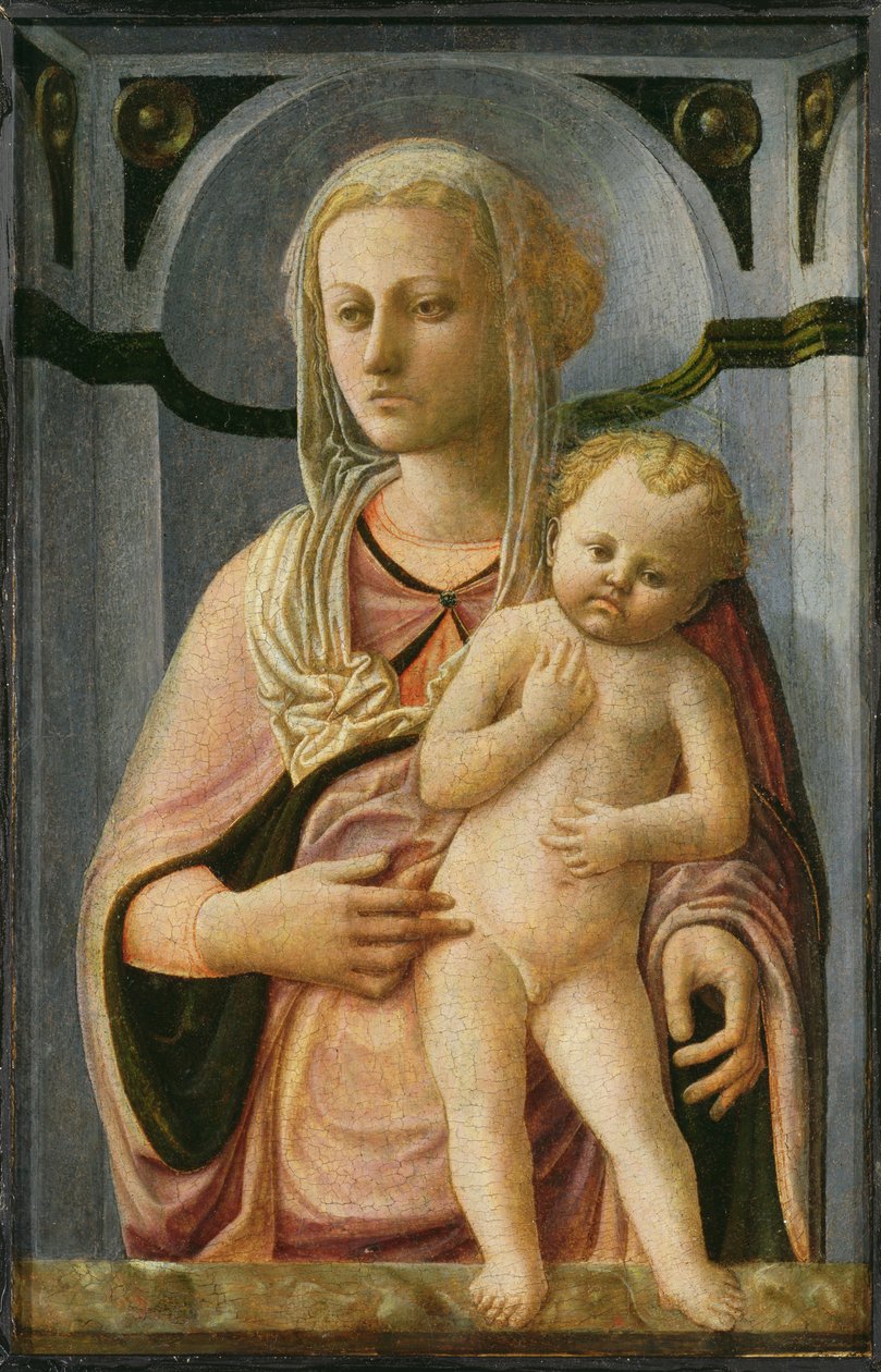 Madonna and Child (detail) by Fra Filippo Lippi