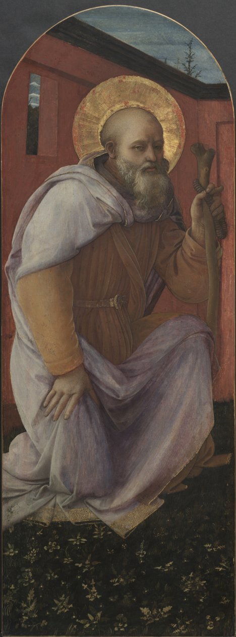 Panel from a Triptych: St. Anthony Abbot by Fra Filippo Lippi