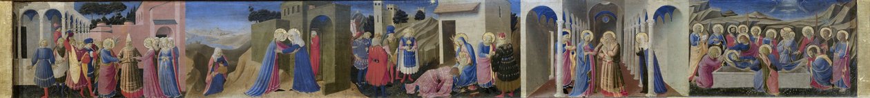 Predella of the Altarpiece The Annunciation by Fra Giovanni Angelico da Fiesole