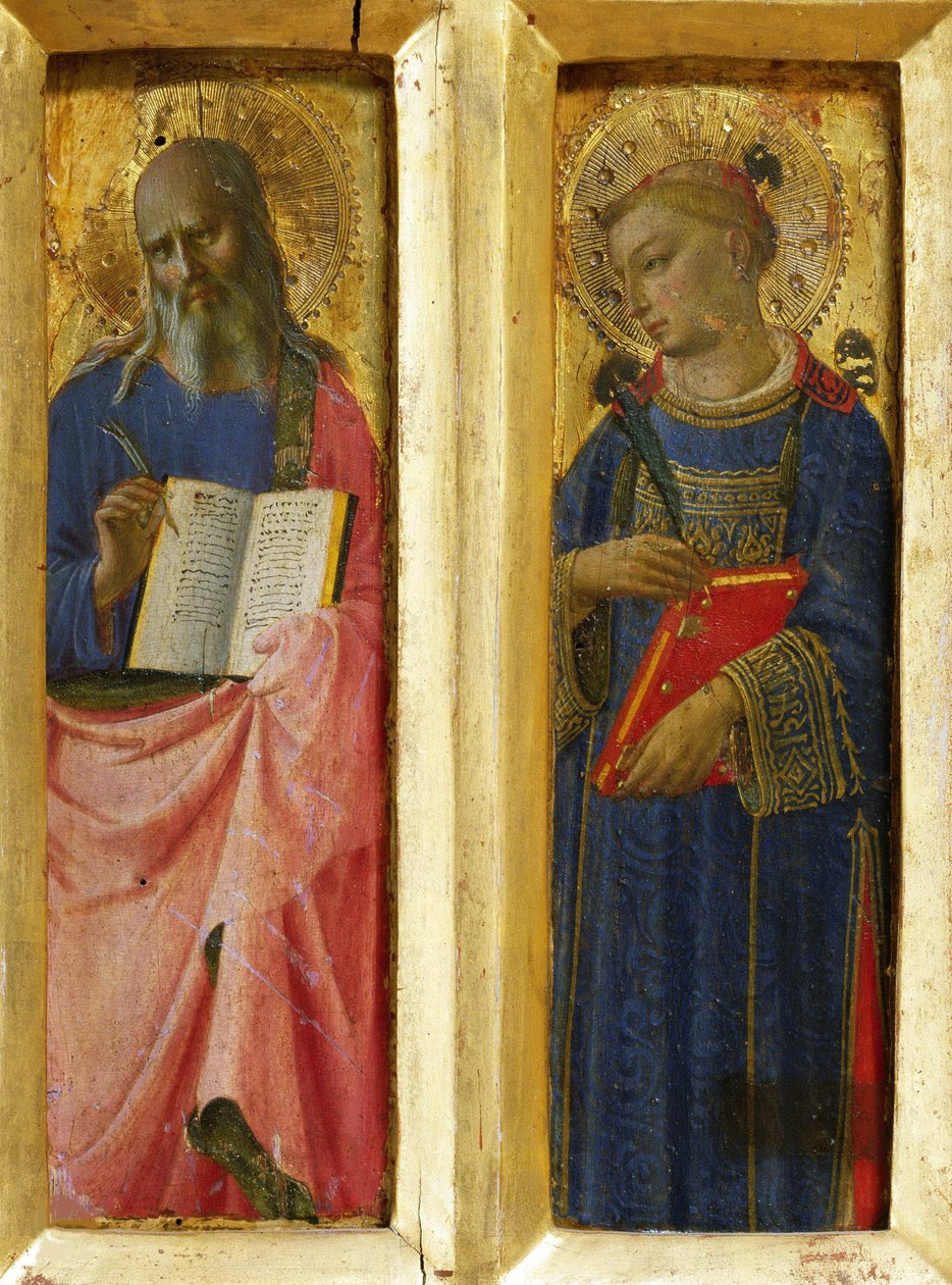 Saint John the Evangelist and Saint Stephen (detail) by Fra Giovanni Angelico da Fiesole