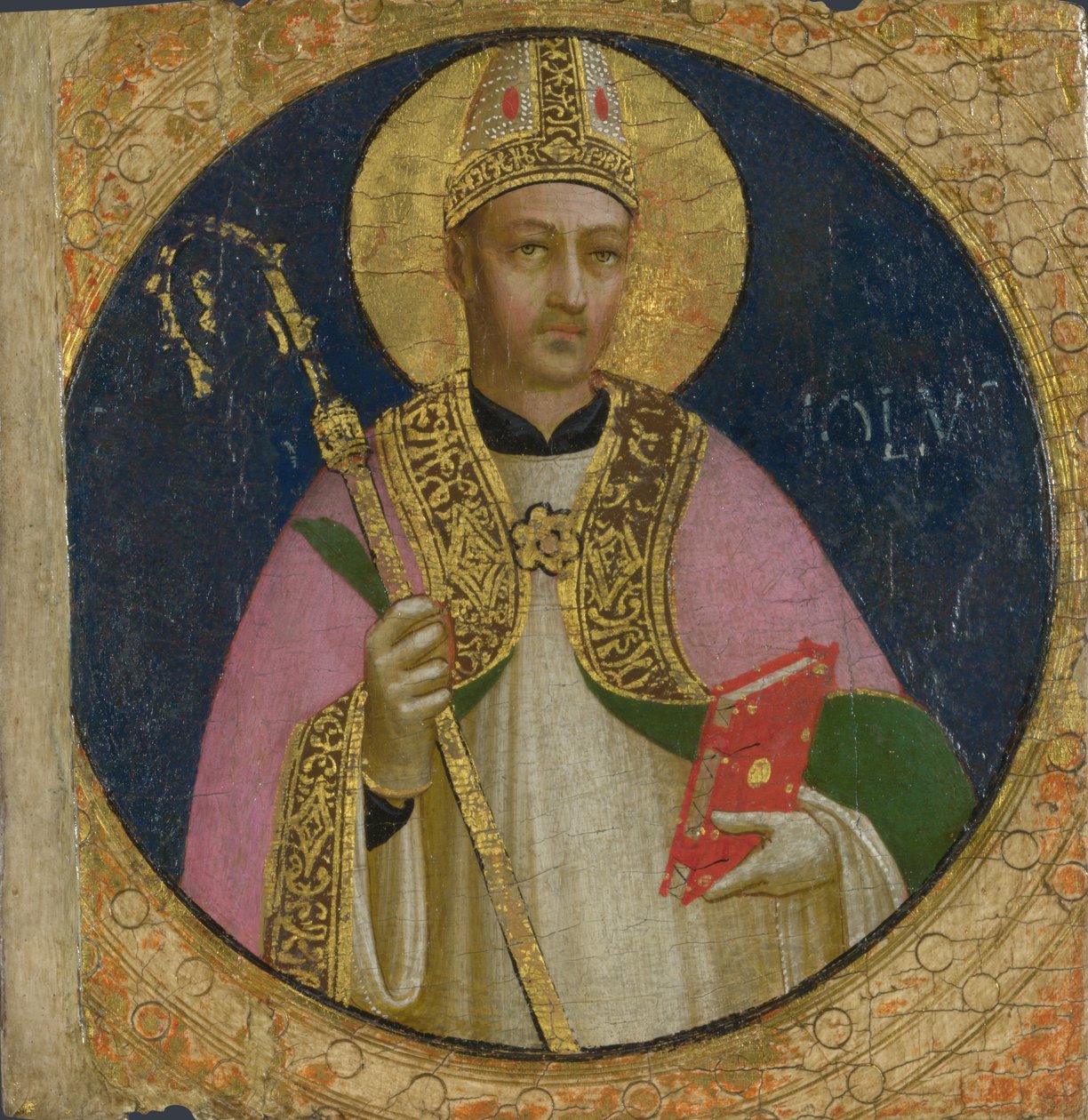 Saint Romulus Panel from Fiesole San Domenico Altarpiece, c. 1423-1424 by Fra Giovanni Angelico da Fiesole