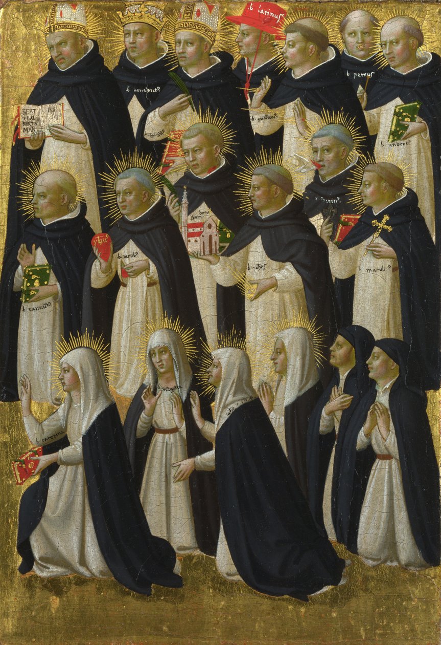 The Dominican Blessed Panel from Fiesole San Domenico Altarpiece by Fra Giovanni Angelico da Fiesole