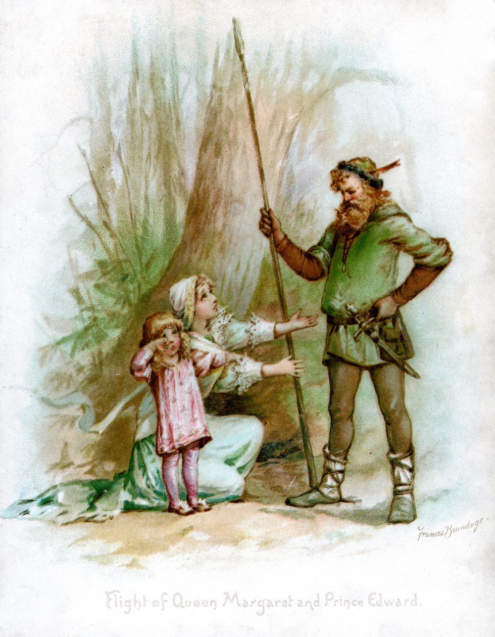 Flight of Queen Margaret and Prince Edward by Frances Brundage