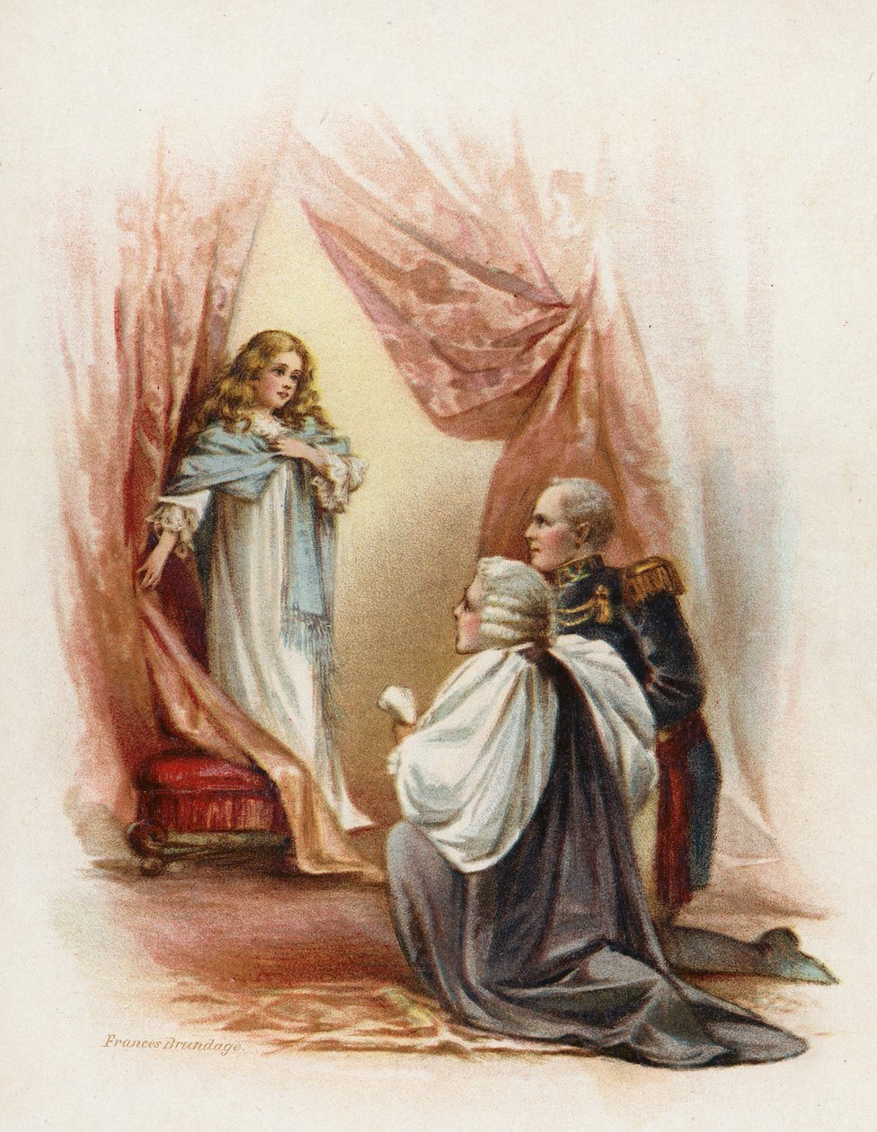 Princess Victoria Receiving News that She is Queen by Frances Brundage