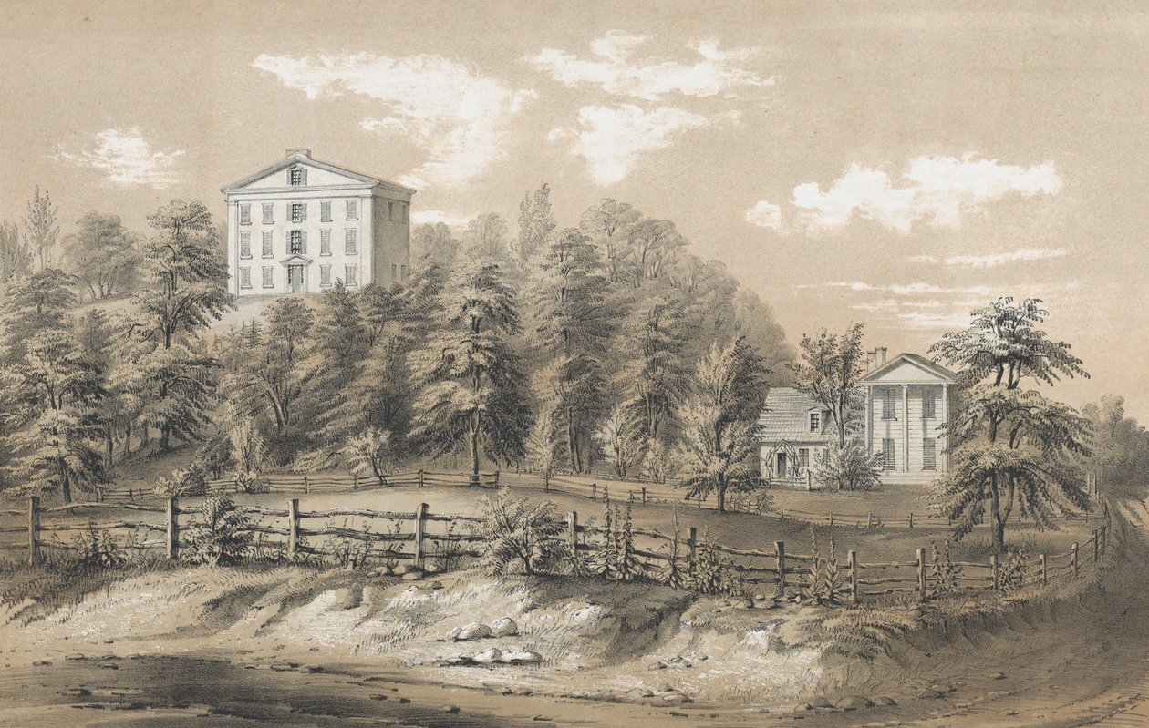 Richmond Seminary, Staten Island, N.Y., 1847-48 by Frances Flora Bond Palmer
