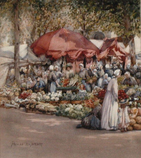 Market Day, Northern France by Frances Nesbitt