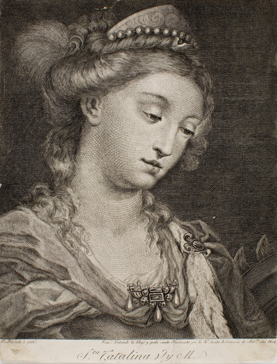 Saint Catherine of Alexandria by Francesc Fontanals