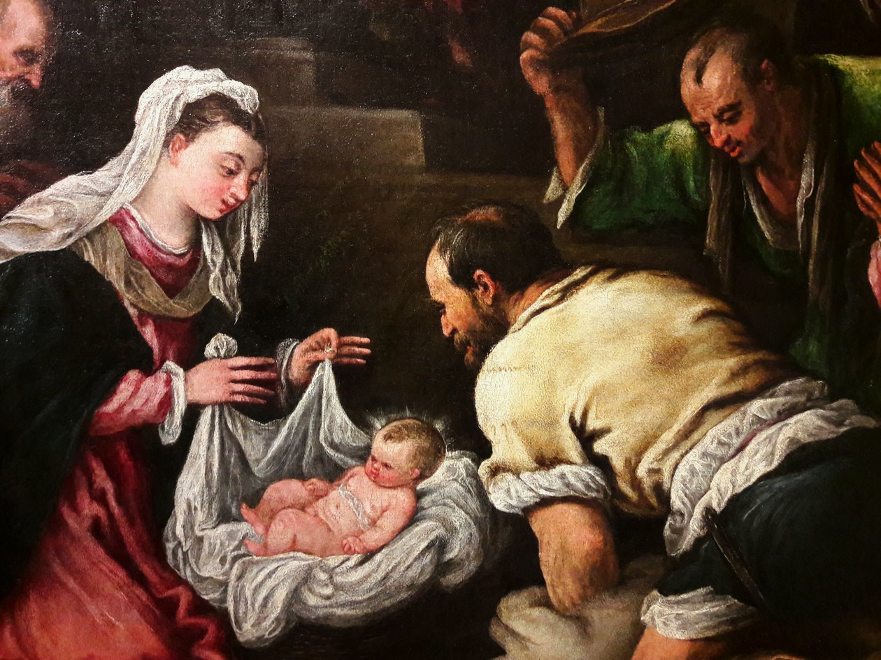 The Adoration of the Shepherds by Francesco Bassano the Younger