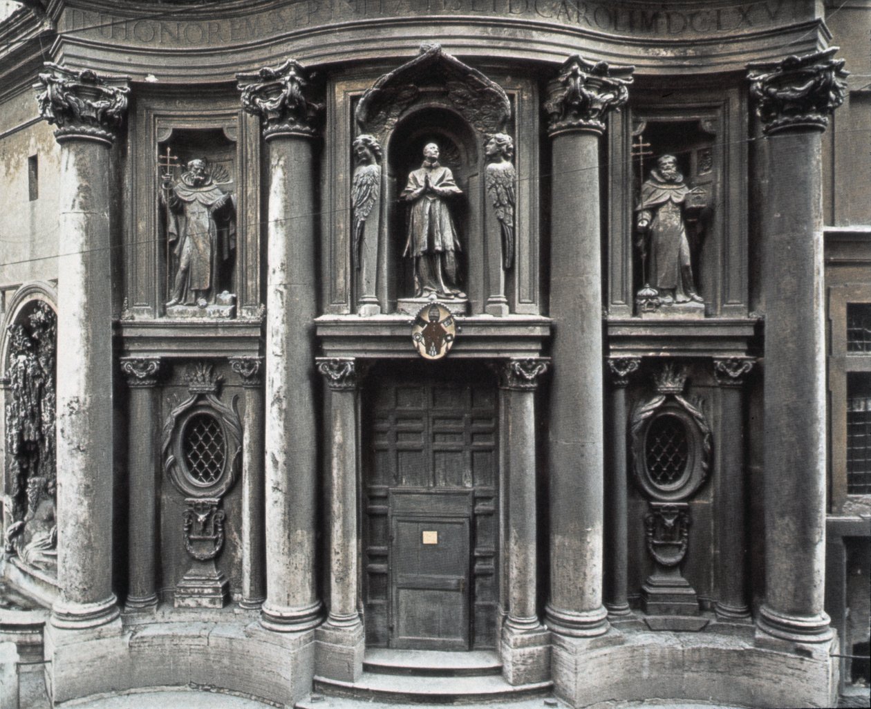 Lower half of the facade, 1637-41 by Francesco Borromini