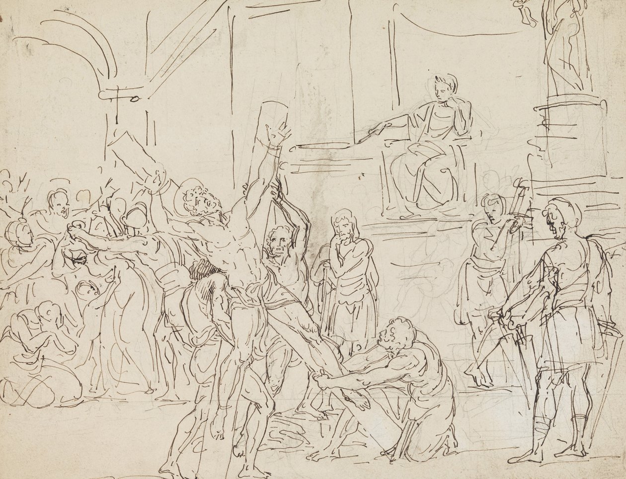 Martyrdom of St. Andrew by Francesco Coghetti