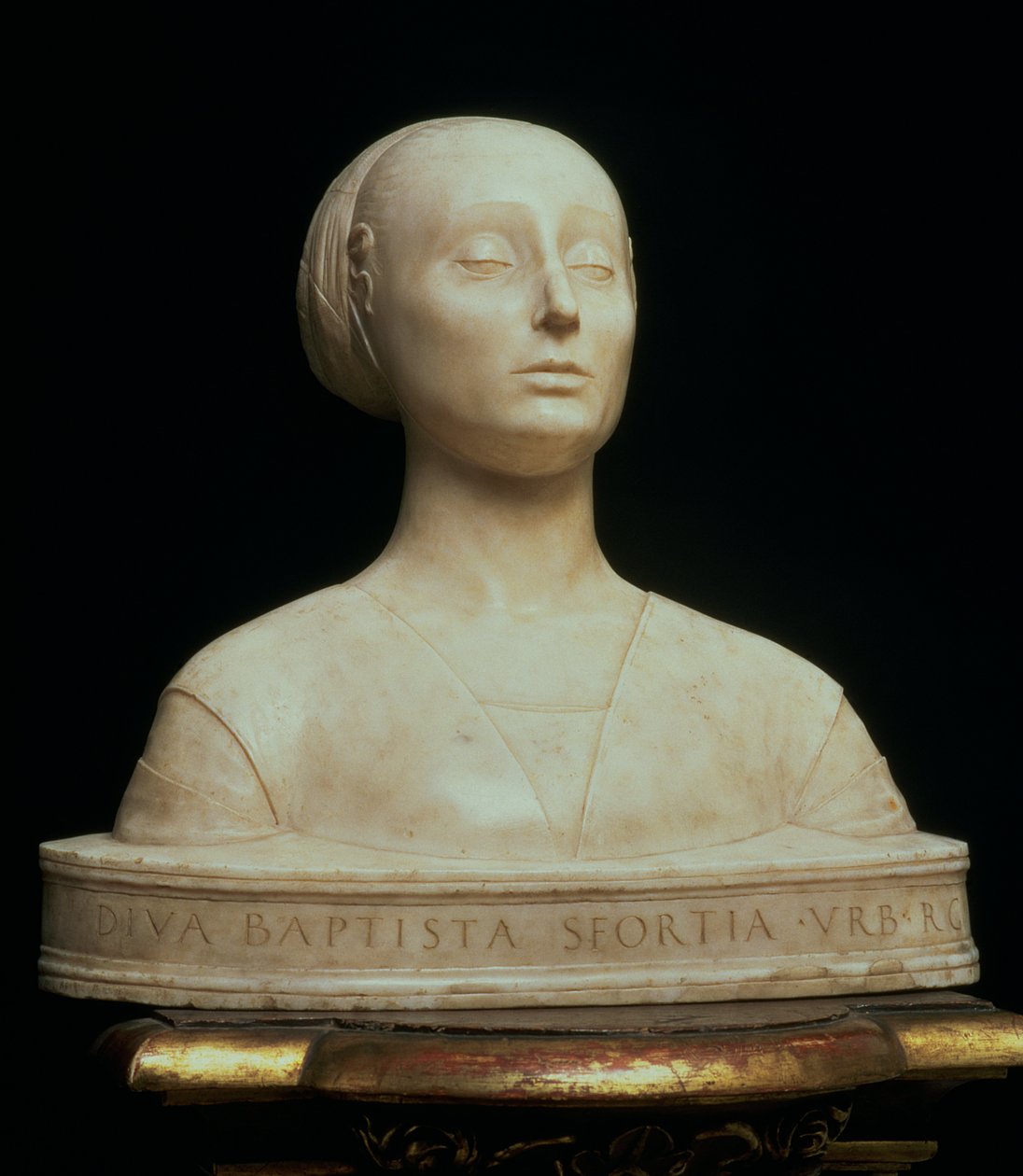 Bust of Battista Sforza, Duchess of Urbino by Francesco Laurana